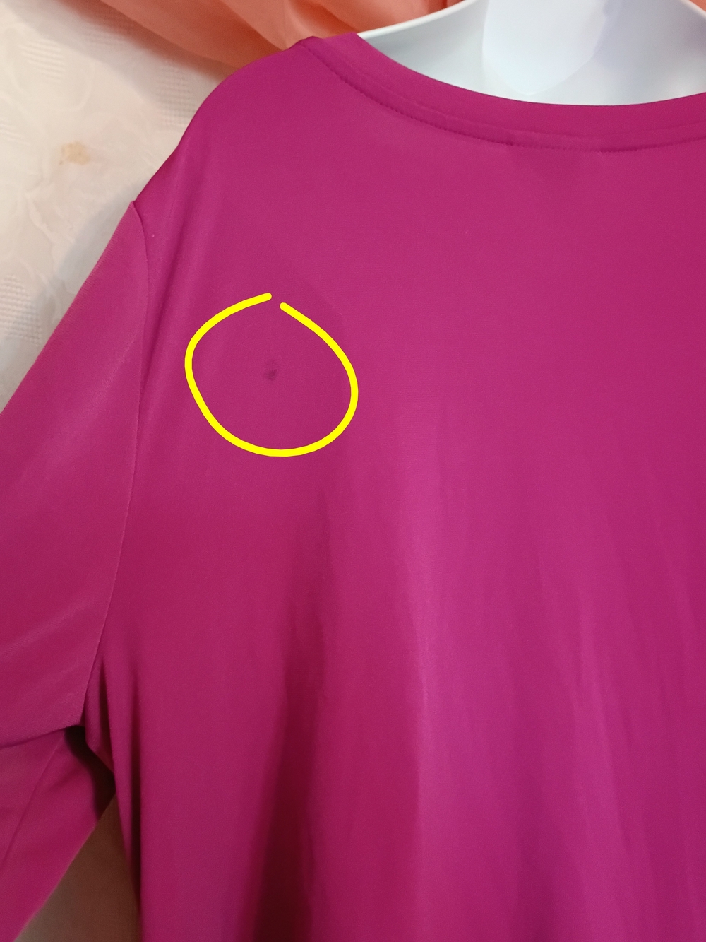 Lane Bryant Magenta Draped Cowl Neck Blouse Az 20W - Picture 5 of 7